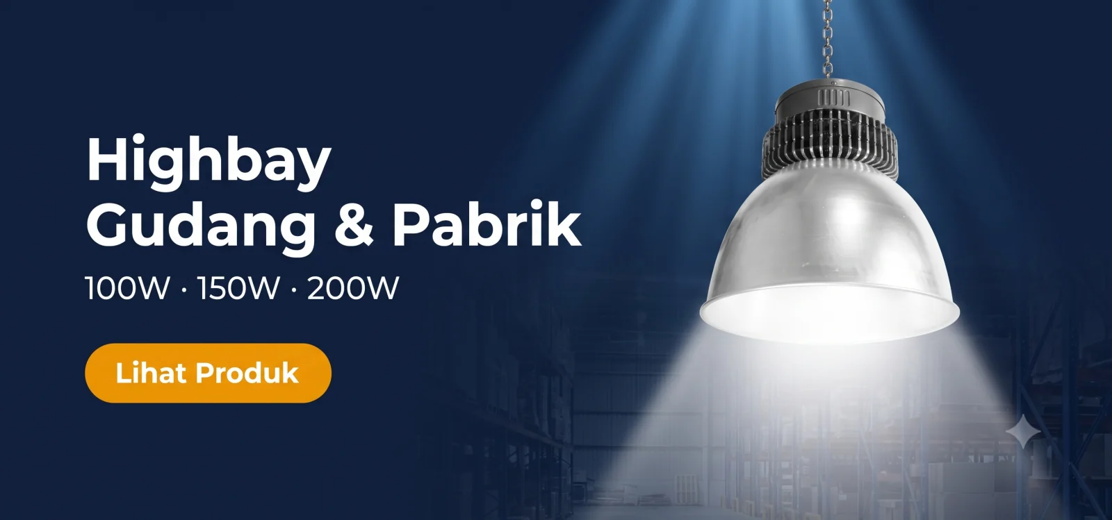 Lampu Highbay LED gudang dan industri - Optima Store