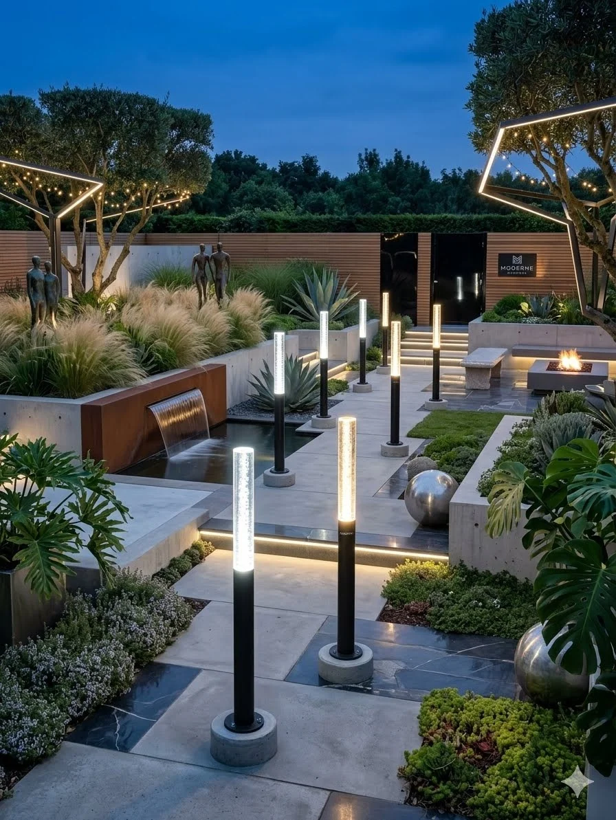 Lampu Taman dan Trotoar
